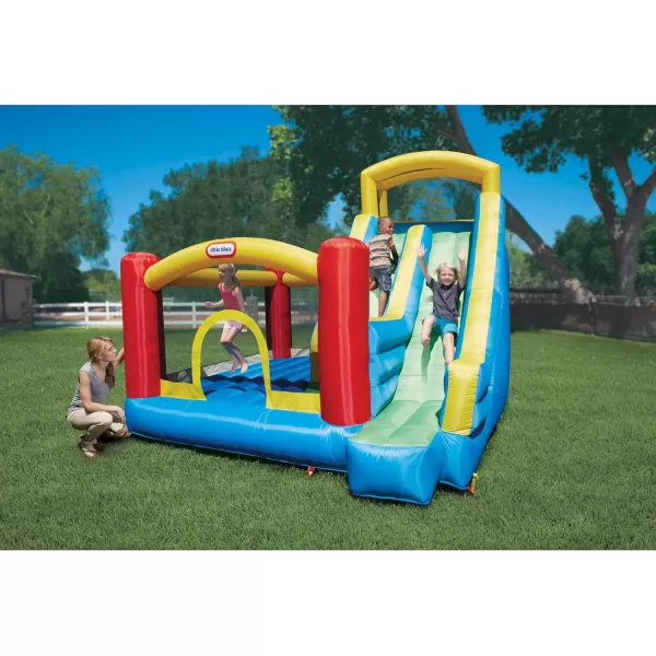 Little Tikes Giant Inflatable Slide Bouncer with Heavy Duty Bouncer Multicolor ModelLittle Tikes Giant Inflatable Slide Bouncer with Heavy Duty Bouncer Multicolor Model