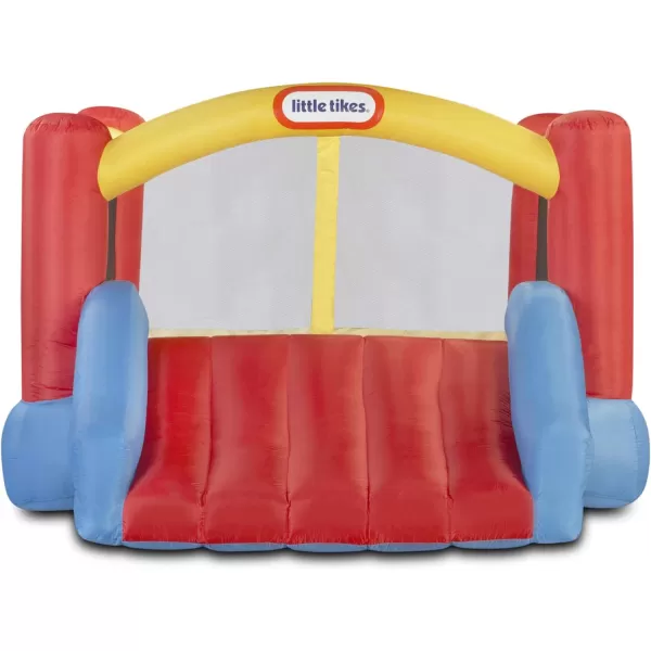 Little Tikes Jump n Slide Inflatable Bouncer Includes Heavy Duty Blower With GFCI Stakes Repair Patches And Storage Bag for Kids Ages 38 YearsJump n Slide Bounce House