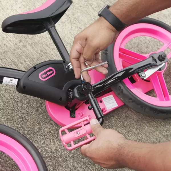 Little Tikes My First BalancetoPedal Bike with Fold in Pedals 2in1 Pink 25 Years 12InchLittle Tikes My First BalancetoPedal Bike with Fold in Pedals 2in1 Pink 25 Years 12Inch