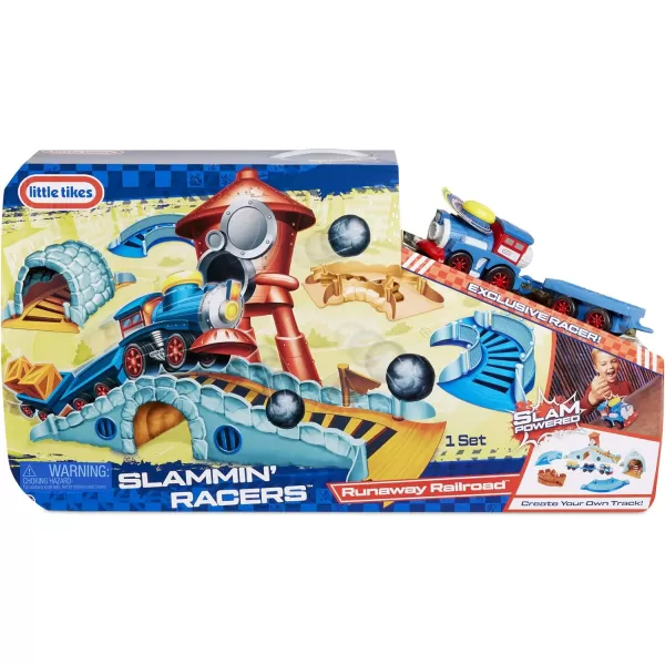 Little Tikes Slammin Racers Runaway Railroad Set amp Train with SoundsLittle Tikes Slammin Racers Runaway Railroad Set amp Train with Sounds