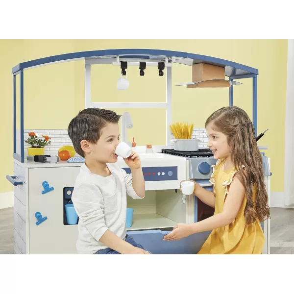 Little Tikes Wood Chefs Play Kitchen with Realistic Lights Sounds 20 Interactive Accessories Set DualSided White amp Blue Wooden Play Kitchen Gift for Kids Girls Boys Pretend Toy for Ages 3 4 5Little Tikes Wood Chefs Play Kitchen with Realistic Lights Sounds 20 Interactive Accessories Set DualSided White amp Blue Wooden Play Kitchen Gift for Kids Girls Boys Pretend Toy for Ages 3 4 5