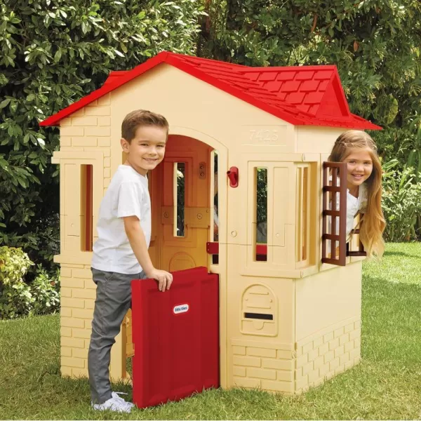 Little Tikes Cape Cottage Playhouse with Working Door Windows and Shutters  Tan Toddlers Ages 2 YearsPlayhouse