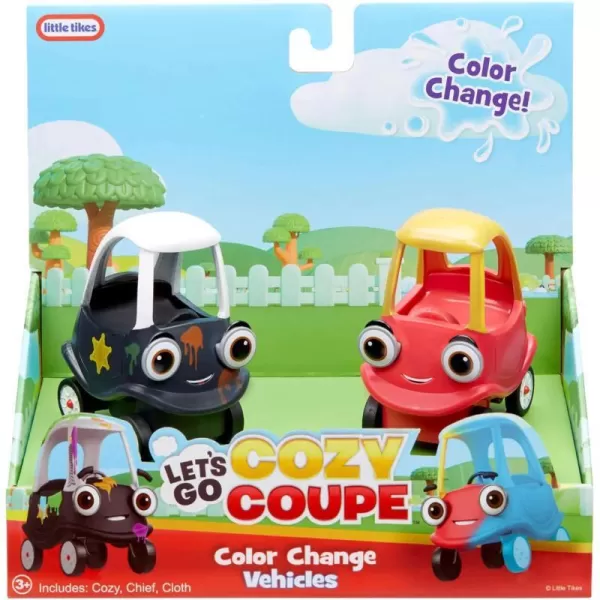 Little Tikes Lets Go Cozy Coupe 2pk Mini Color Change Vehicles for Tabletop or Floor Push Play Car Fun and Color Change for Toddlers Boys Girls 3 Years RedLittle Tikes Lets Go Cozy Coupe 2pk Mini Color Change Vehicles for Tabletop or Floor Push Play Car Fun and Color Change for Toddlers Boys Girls 3 Years Red