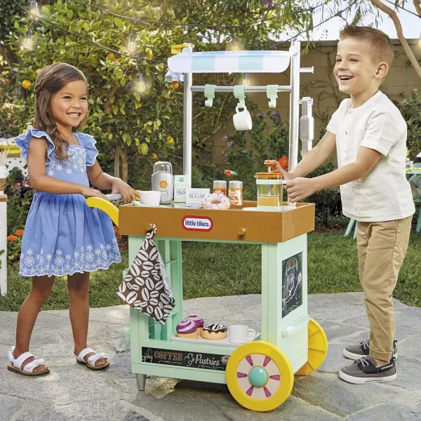 Little Tikes 2in1 Caf Cart Pretend Food Cooking Toy Role Play Kitchen Playset for Multiple Kids and ToddlersLittle Tikes 2in1 Caf Cart Pretend Food Cooking Toy Role Play Kitchen Playset for Multiple Kids and Toddlers