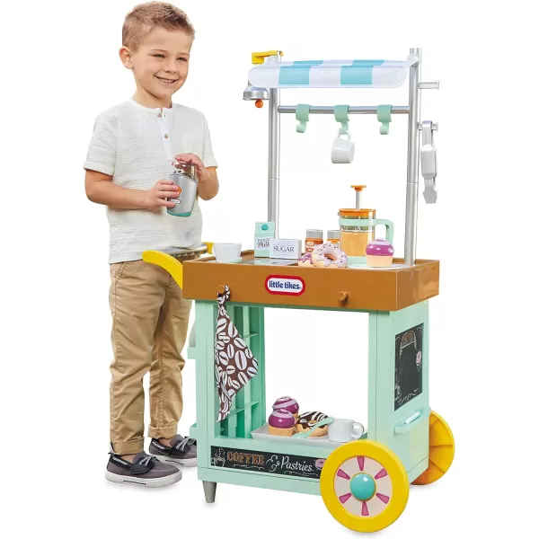 Little Tikes 2in1 Caf Cart Pretend Food Cooking Toy Role Play Kitchen Playset for Multiple Kids and ToddlersLittle Tikes 2in1 Caf Cart Pretend Food Cooking Toy Role Play Kitchen Playset for Multiple Kids and Toddlers