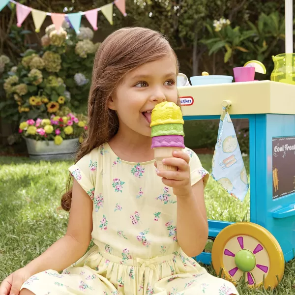 Little Tikes 2in1 Lemonade and Ice Cream Stand with 25 Accessories and Chalkboard For Kids Ages 2 plusStand