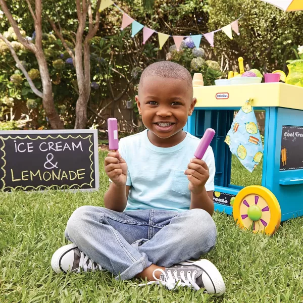 Little Tikes 2in1 Lemonade and Ice Cream Stand with 25 Accessories and Chalkboard For Kids Ages 2 plusStand