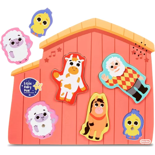 Little Tikes Baby Bum Musical Wooden Puzzle  Farm Pack MulticolorLittle Tikes Baby Bum Musical Wooden Puzzle  Farm Pack Multicolor