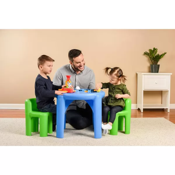 Little Tikes Bright n Bold Table amp Chairs GreenBlue 24 x 24 x 18Little Tikes Bright n Bold Table amp Chairs GreenBlue 24 x 24 x 18