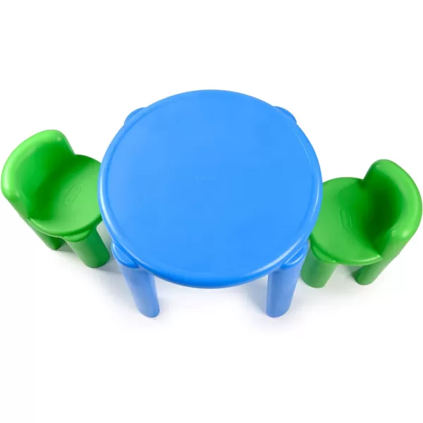 Little Tikes Bright n Bold Table amp Chairs GreenBlue 24 x 24 x 18Little Tikes Bright n Bold Table amp Chairs GreenBlue 24 x 24 x 18