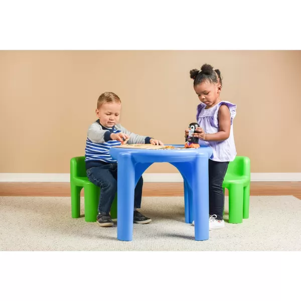 Little Tikes Bright n Bold Table amp Chairs GreenBlue 24 x 24 x 18Little Tikes Bright n Bold Table amp Chairs GreenBlue 24 x 24 x 18