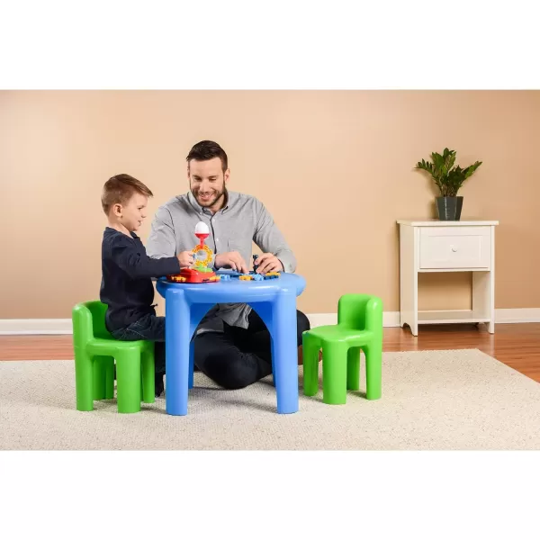 Little Tikes Bright n Bold Table amp Chairs GreenBlue 24 x 24 x 18Little Tikes Bright n Bold Table amp Chairs GreenBlue 24 x 24 x 18