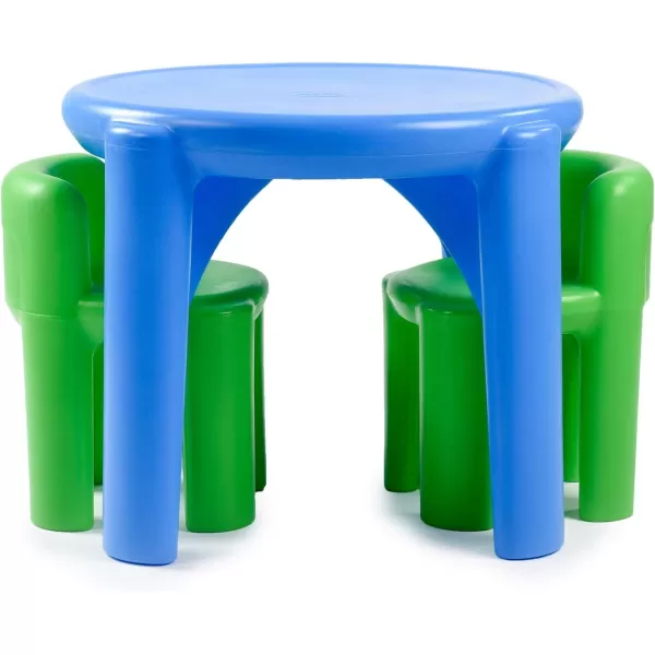 Little Tikes Bright n Bold Table amp Chairs GreenBlue 24 x 24 x 18Little Tikes Bright n Bold Table amp Chairs GreenBlue 24 x 24 x 18