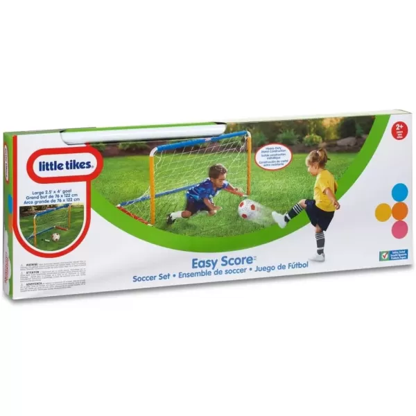 Little Tikes Easy Score Soccer Set Game Outdoor Toys for Backyard Fun Summer Play  Goal with Net Ball and Pump Included  Lawn Activities for Kids Toddlers Boys Girls Ages 2Little Tikes Easy Score Soccer Set Game Outdoor Toys for Backyard Fun Summer Play  Goal with Net Ball and Pump Included  Lawn Activities for Kids Toddlers Boys Girls Ages 2