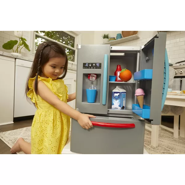 Little Tikes First Fridge Refrigerator with Ice Dispenser Pretend Play Appliance for Kids Play Kitchen Set with Playset Accessories Unique Toy MultiColor 158 Wide x 115 deep x 23 TallLittle Tikes First Fridge Refrigerator with Ice Dispenser Pretend Play Appliance for Kids Play Kitchen Set with Playset Accessories Unique Toy MultiColor 158 Wide x 115 deep x 23 Tall