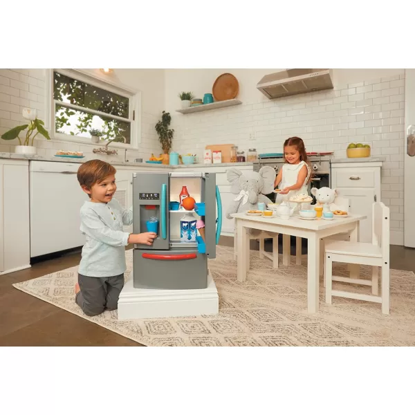 Little Tikes First Fridge Refrigerator with Ice Dispenser Pretend Play Appliance for Kids Play Kitchen Set with Playset Accessories Unique Toy MultiColor 158 Wide x 115 deep x 23 TallLittle Tikes First Fridge Refrigerator with Ice Dispenser Pretend Play Appliance for Kids Play Kitchen Set with Playset Accessories Unique Toy MultiColor 158 Wide x 115 deep x 23 Tall