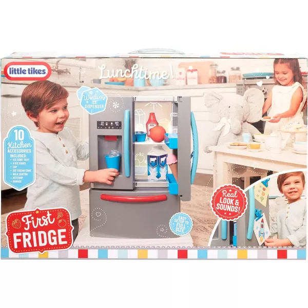 Little Tikes First Fridge Refrigerator with Ice Dispenser Pretend Play Appliance for Kids Play Kitchen Set with Playset Accessories Unique Toy MultiColor 158 Wide x 115 deep x 23 TallLittle Tikes First Fridge Refrigerator with Ice Dispenser Pretend Play Appliance for Kids Play Kitchen Set with Playset Accessories Unique Toy MultiColor 158 Wide x 115 deep x 23 Tall