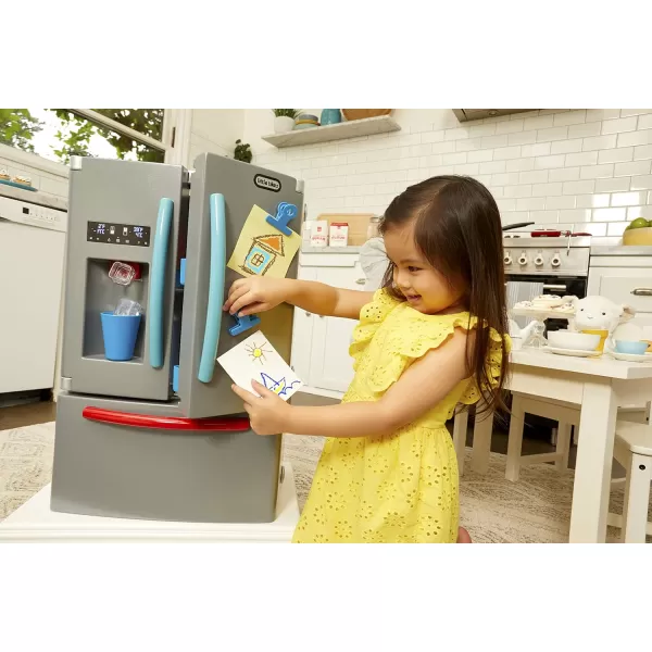 Little Tikes First Fridge Refrigerator with Ice Dispenser Pretend Play Appliance for Kids Play Kitchen Set with Playset Accessories Unique Toy MultiColor 158 Wide x 115 deep x 23 TallLittle Tikes First Fridge Refrigerator with Ice Dispenser Pretend Play Appliance for Kids Play Kitchen Set with Playset Accessories Unique Toy MultiColor 158 Wide x 115 deep x 23 Tall