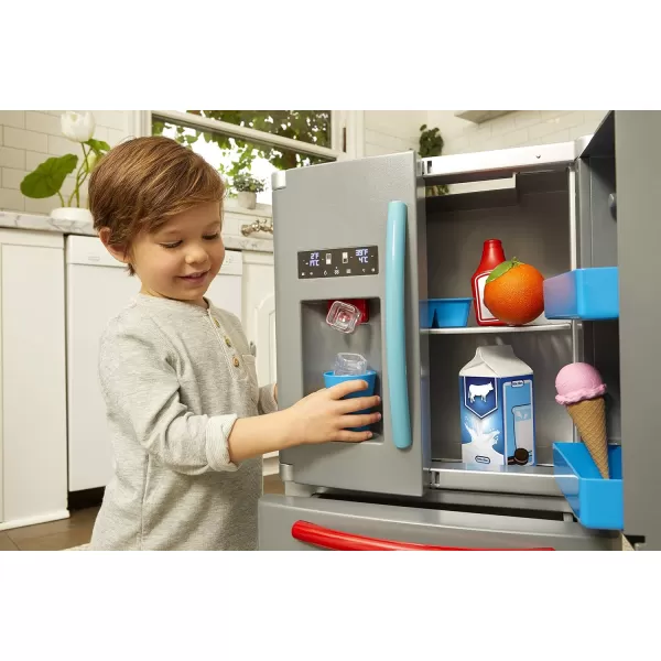 Little Tikes First Fridge Refrigerator with Ice Dispenser Pretend Play Appliance for Kids Play Kitchen Set with Playset Accessories Unique Toy MultiColor 158 Wide x 115 deep x 23 TallLittle Tikes First Fridge Refrigerator with Ice Dispenser Pretend Play Appliance for Kids Play Kitchen Set with Playset Accessories Unique Toy MultiColor 158 Wide x 115 deep x 23 Tall