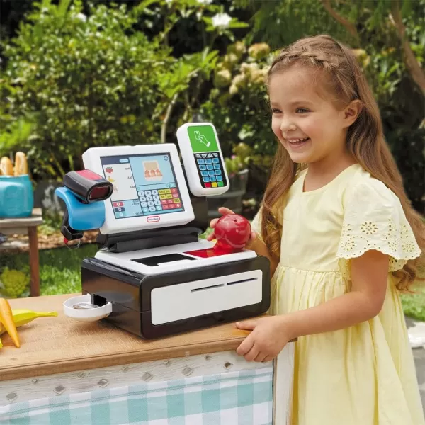 Little Tikes First SelfCheckout Stand Realistic Cash Register Pretend Play Toy for Kids  WhiteLittle Tikes First SelfCheckout Stand Realistic Cash Register Pretend Play Toy for Kids  White