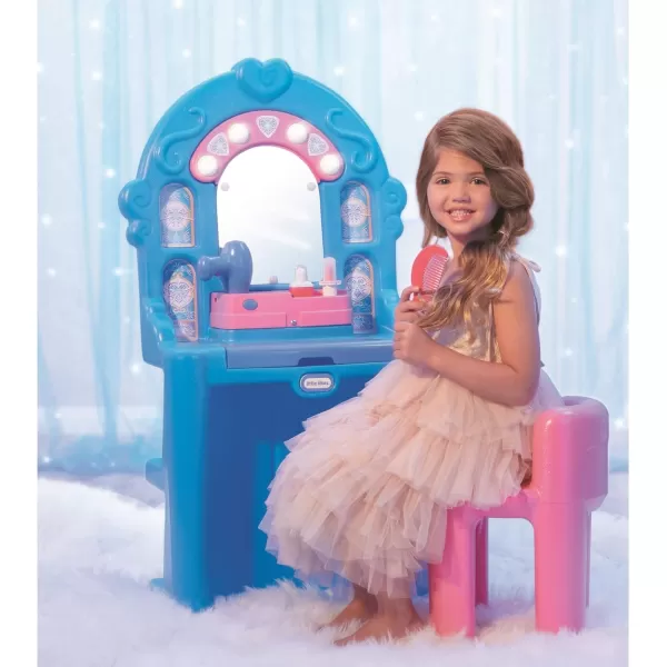 Little Tikes Ice Princess Magic Mirror  Roleplay Vanity with Lights Sounds amp Pretend Beauty Accessories Multicolor 24 months  5 yearsLittle Tikes Ice Princess Magic Mirror  Roleplay Vanity with Lights Sounds amp Pretend Beauty Accessories Multicolor 24 months  5 years