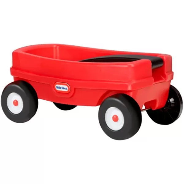 Little Tikes Lil Wagon  Red And Black Indoor and Outdoor Play Easy Assembly Made Of Tough Plastic Inside and Out Handle Folds For Easy Storage  Kids 18Wagon