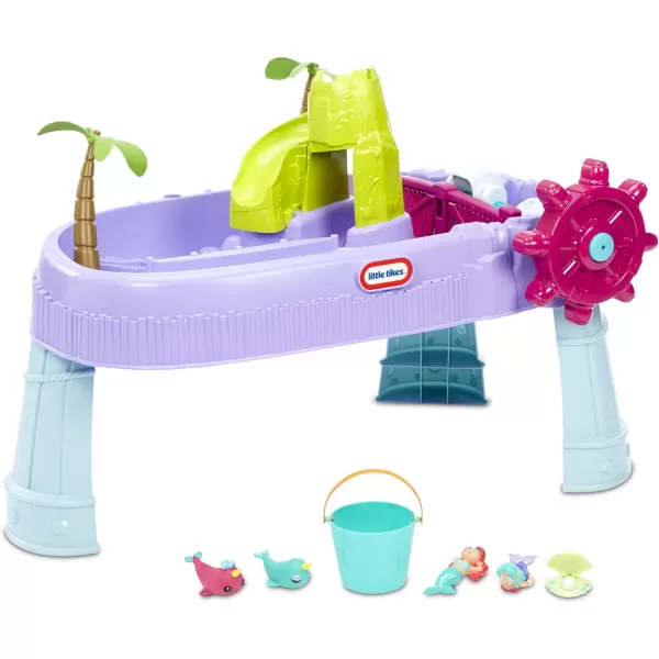 Little Tikes Mermaid Island Wavemaker Water Table 2  years with Five Unique Play Stations and Accessories Multicolor 38 InchTable