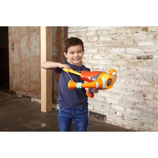 Little Tikes Mighty Blasters Mighty Bow Toy Blaster with 4 Soft Power Pods Multicolor ModelLittle Tikes Mighty Blasters Mighty Bow Toy Blaster with 4 Soft Power Pods Multicolor Model