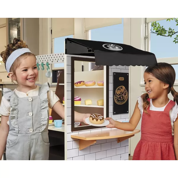 Little Tikes Real Wood Caf amp Bakery Exclusive Wooden Play Kitchen with Realistic Lights Sounds and DualSided 20 Accessories Set Gift for Kids Toy for Girls Boys Ages 3 4 5 YearsLittle Tikes Real Wood Caf amp Bakery Exclusive Wooden Play Kitchen with Realistic Lights Sounds and DualSided 20 Accessories Set Gift for Kids Toy for Girls Boys Ages 3 4 5 Years