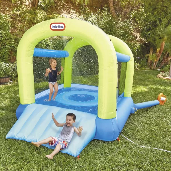 Little Tikes Splash n Spray IndoorOutdoor 2in1 Inflatable Bouncer 10800L x 8400W x 8225HLittle Tikes Splash n Spray IndoorOutdoor 2in1 Inflatable Bouncer 10800L x 8400W x 8225H