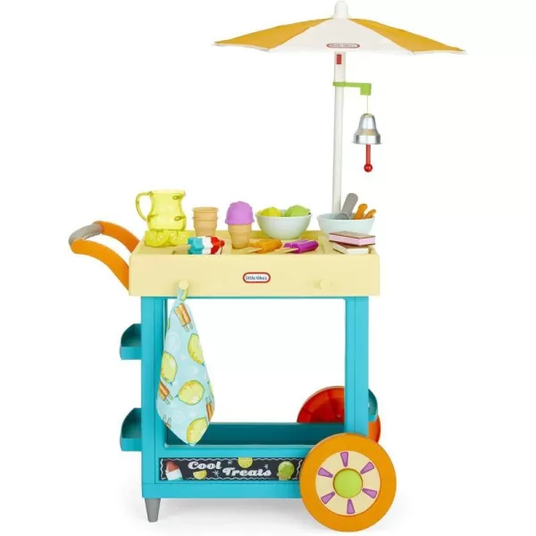 Little Tikes 2in1 Lemonade and Ice Cream Stand with 25 Accessories and Chalkboard For Kids Ages 2 plusStand