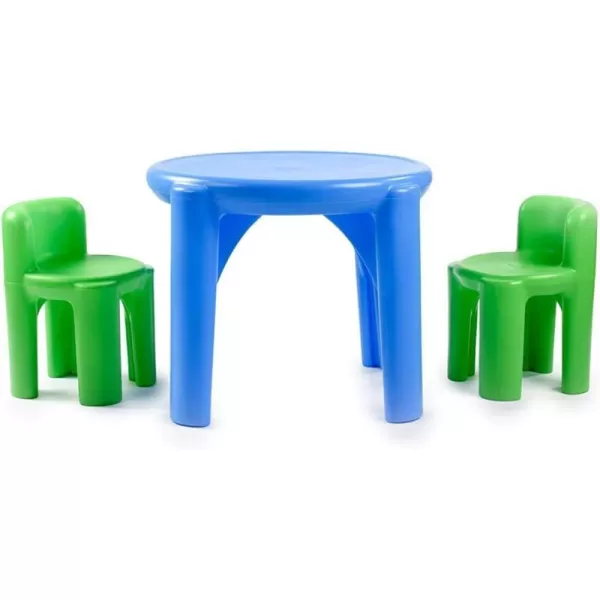 Little Tikes Bright n Bold Table amp Chairs GreenBlue 24 x 24 x 18Little Tikes Bright n Bold Table amp Chairs GreenBlue 24 x 24 x 18