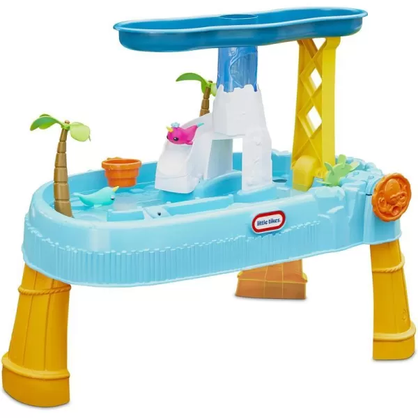 Little Tikes Kids Waterfall Island Water Activity Play Table Set with Accessories Outdoor for Boys and Girls Ages 25 YearsPlay Table Set