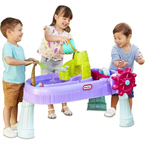 Little Tikes Mermaid Island Wavemaker Water Table 2  years with Five Unique Play Stations and Accessories Multicolor 38 InchTable