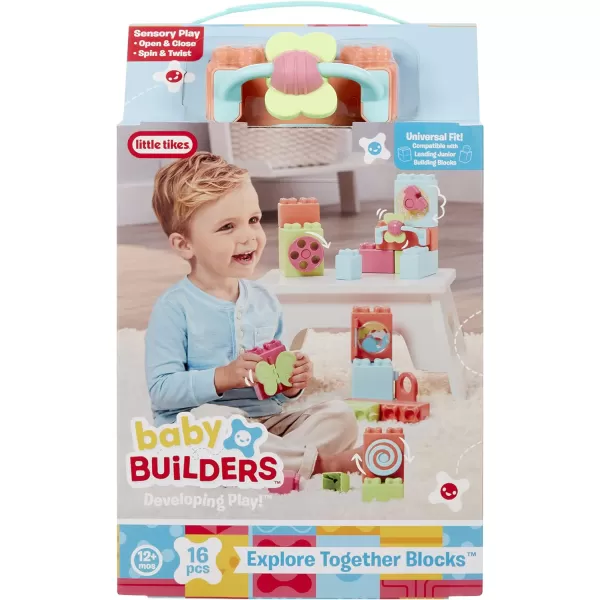 Little Tikes Baby Builders  Explore Together Blocks First Blocks for Babies and Toddlers Boys and Girls Easy to Connect Sensory PlayLittle Tikes Baby Builders  Explore Together Blocks First Blocks for Babies and Toddlers Boys and Girls Easy to Connect Sensory Play