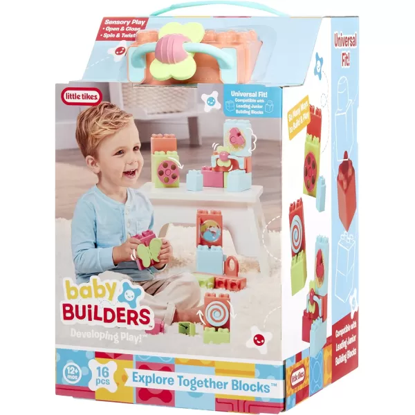 Little Tikes Baby Builders  Explore Together Blocks First Blocks for Babies and Toddlers Boys and Girls Easy to Connect Sensory PlayLittle Tikes Baby Builders  Explore Together Blocks First Blocks for Babies and Toddlers Boys and Girls Easy to Connect Sensory Play