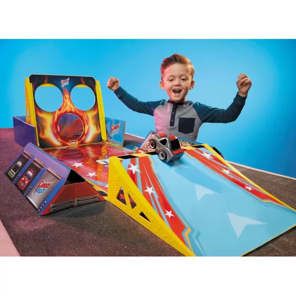 Little Tikes My First Cars Crazy Fast 4in1 Dunkn Stuntn Gamen Set with one Exclusive Pullback Toy Car Vehicle Goes up to 50ftLittle Tikes My First Cars Crazy Fast 4in1 Dunkn Stuntn Gamen Set with one Exclusive Pullback Toy Car Vehicle Goes up to 50ft