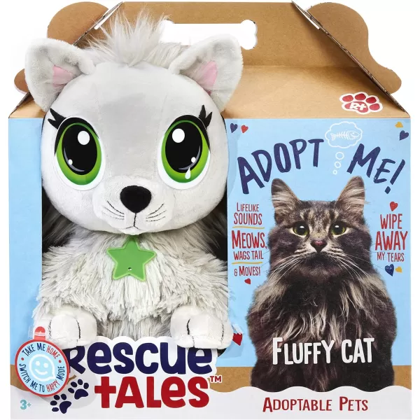 Little Tikes Rescue Tales Adoptable Pets Fluffy Cat Interactive Plush Stuffed Animal Toy Cat with Collar Tag and House for Kids Boys Girls Ages 3Little Tikes Rescue Tales Adoptable Pets Fluffy Cat Interactive Plush Stuffed Animal Toy Cat with Collar Tag and House for Kids Boys Girls Ages 3