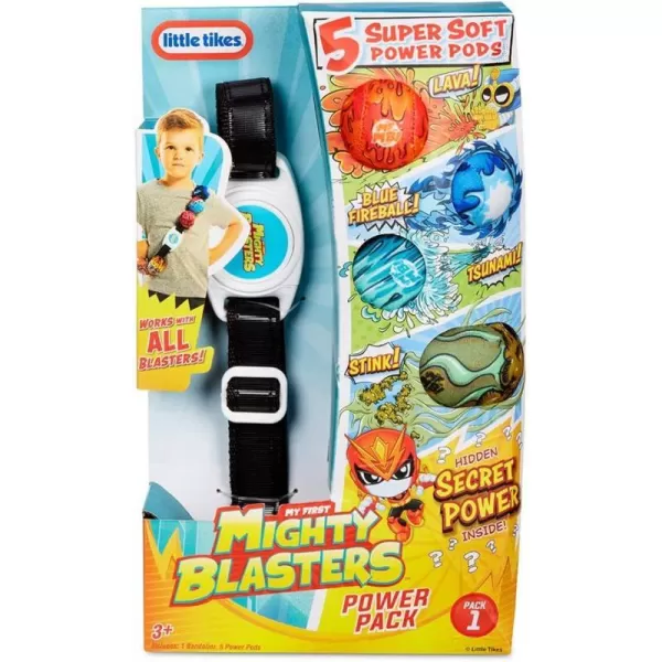 Little Tikes My First Mighty Blasters Power Pack Assortment  Includes 5 Colourful Power Pods amp Bandolier  Super Soft amp Safe for Children  for Ages 3Little Tikes My First Mighty Blasters Power Pack Assortment  Includes 5 Colourful Power Pods amp Bandolier  Super Soft amp Safe for Children  for Ages 3