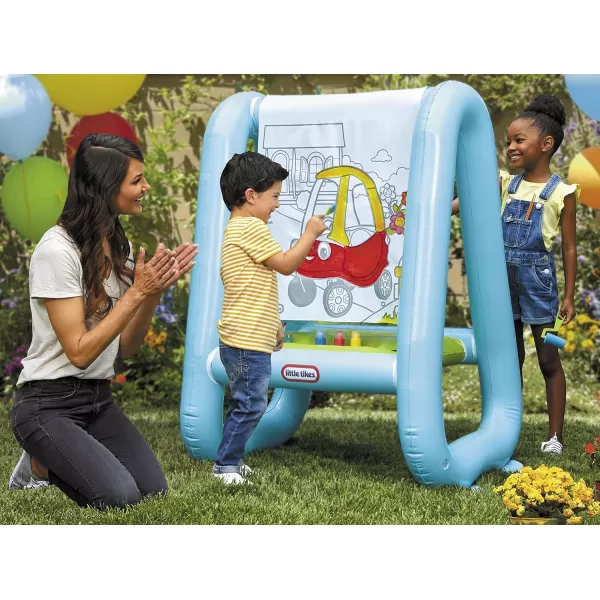 Little Tikes 3in1 Paint amp Play Backyard Easel Inflatable Outdoor Art with Accessories for Kids Children Boys amp Girls 3 YearsLittle Tikes 3in1 Paint amp Play Backyard Easel Inflatable Outdoor Art with Accessories for Kids Children Boys amp Girls 3 Years