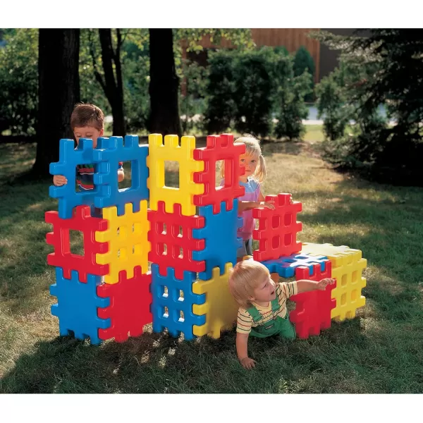 Little Tikes Big Waffle Block Set  18 pieces BlueRedYellowBig Waffle Block Set