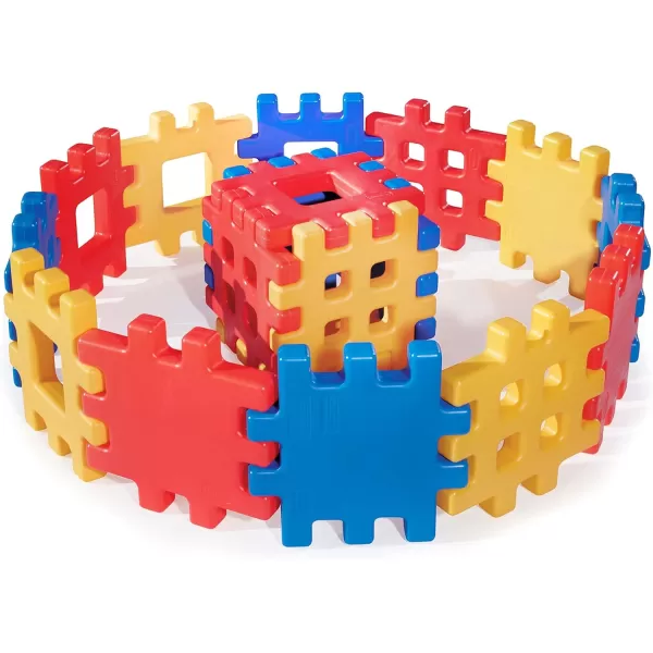 Little Tikes Big Waffle Block Set  18 pieces BlueRedYellowBig Waffle Block Set