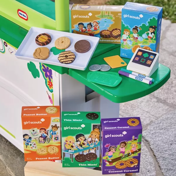 Little Tikes Girl Scout Cookie Booth with 19 Accessories Cookie Selling Pretend Play Toy for Indoor and Outdoor for Kids Ages 3 Years