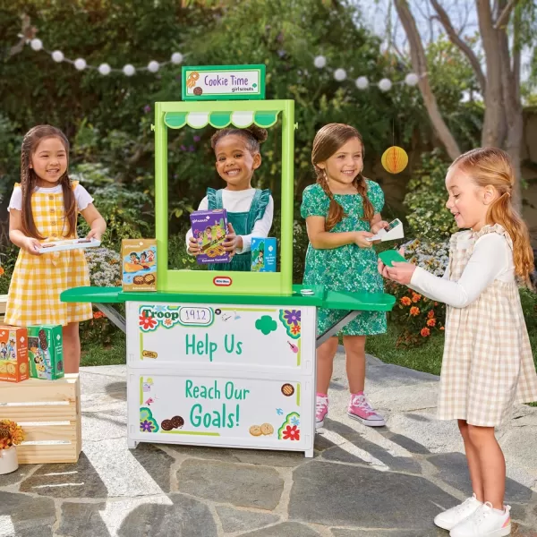 Little Tikes Girl Scout Cookie Booth with 19 Accessories Cookie Selling Pretend Play Toy for Indoor and Outdoor for Kids Ages 3 Years