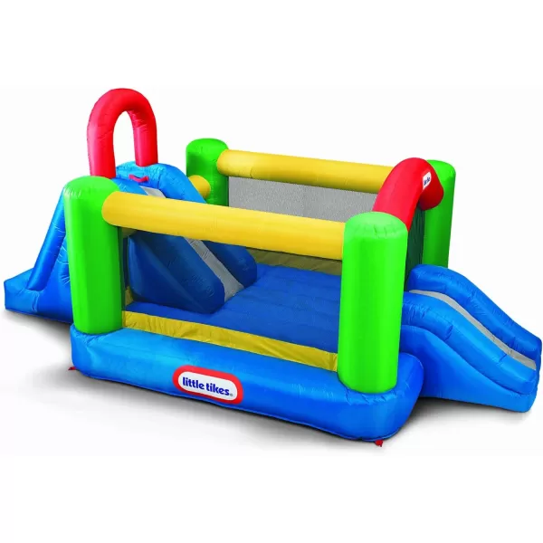 Little Tikes Jump and Double Slide Bouncer 16800 L x 10800 W x 8400 H Inches  WhiteBouncer