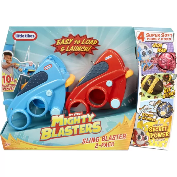 Little Tikes Mighty Blasters Sling Blaster 2Pack with Two Toy Wrist Launchers and 4 Soft Power Pods for Kids Ages 3 Years and UpLittle Tikes Mighty Blasters Sling Blaster 2Pack with Two Toy Wrist Launchers and 4 Soft Power Pods for Kids Ages 3 Years and Up