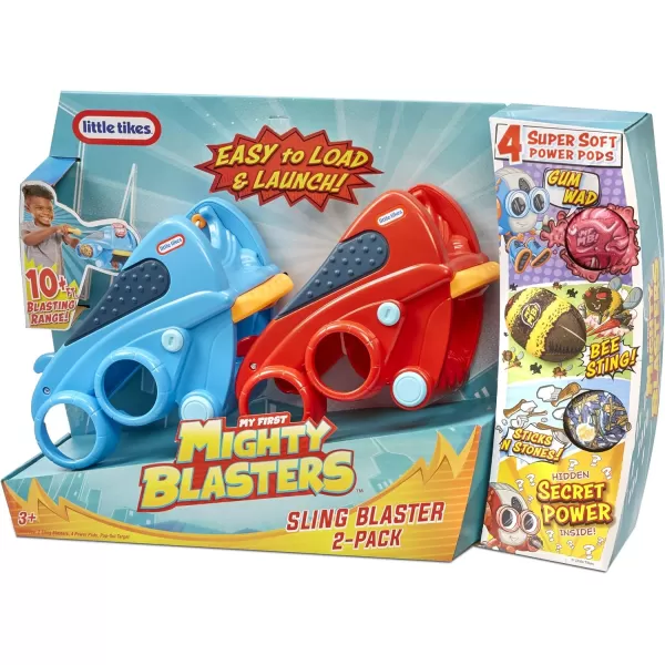 Little Tikes Mighty Blasters Sling Blaster 2Pack with Two Toy Wrist Launchers and 4 Soft Power Pods for Kids Ages 3 Years and UpLittle Tikes Mighty Blasters Sling Blaster 2Pack with Two Toy Wrist Launchers and 4 Soft Power Pods for Kids Ages 3 Years and Up