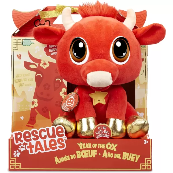 Little Tikes Rescue Tales Year of The Ox Interactive Soft Cuddly Plush Pet Toy