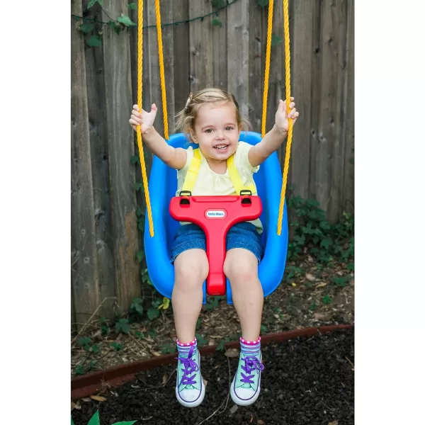 Little Tikes Snug n Secure Blue Swing with Adjustable Straps 2in1 for Baby and Toddlers Ages 9 Months  4 YearsLittle Tikes Snug n Secure Blue Swing with Adjustable Straps 2in1 for Baby and Toddlers Ages 9 Months  4 Years