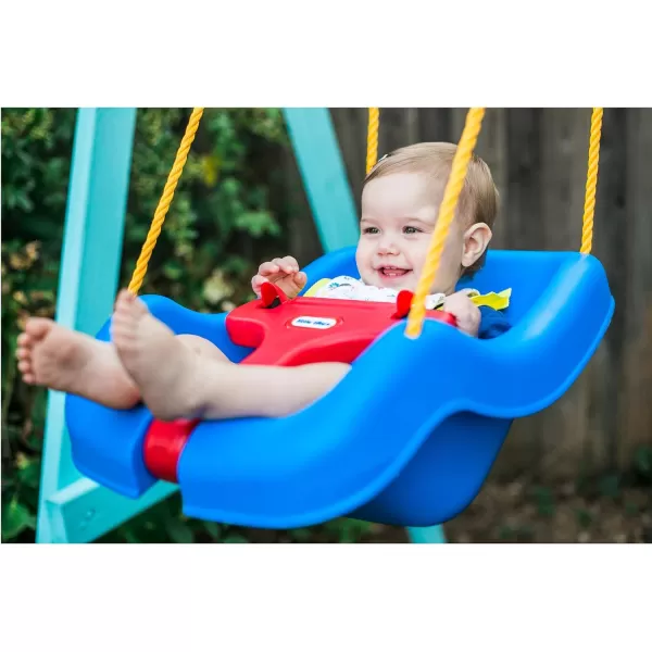 Little Tikes Snug n Secure Blue Swing with Adjustable Straps 2in1 for Baby and Toddlers Ages 9 Months  4 YearsLittle Tikes Snug n Secure Blue Swing with Adjustable Straps 2in1 for Baby and Toddlers Ages 9 Months  4 Years